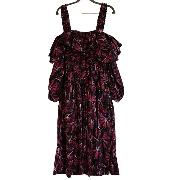 Ulla Johnson Caprice Midi Dress Size 4 - Picture 6 of 11